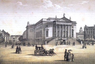 Berlin, Royal Opera House, circa 1840 by Erich Henning